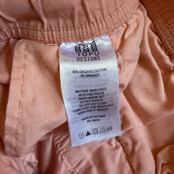 Topo Designs -- Dirt Pants (Women's Small) in Peach - Picture 5 of 5